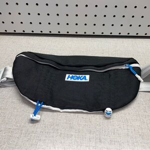 Hoka Black & White Waistpack Fanny Pack Bag Pockets Hiking Outdoor NWOT